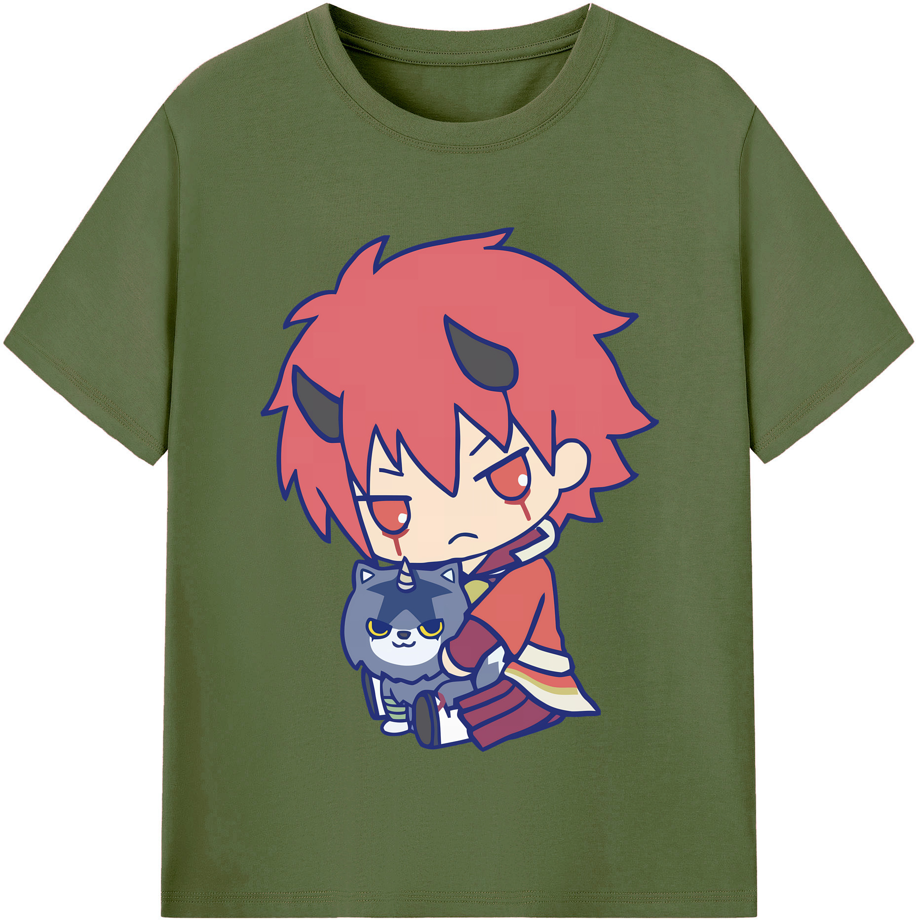 （画像用） 転スラ Regarding Reincarnated to Slime 綿100％半袖Tシャツ（フロントプリント）